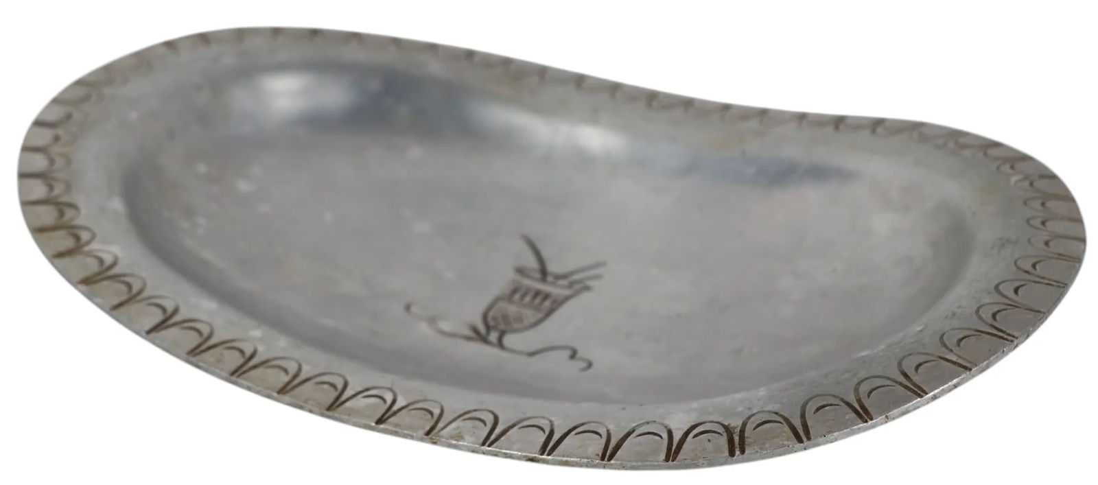 Palmer Smith Aluminum Tray With Inscribed Decorations - 4