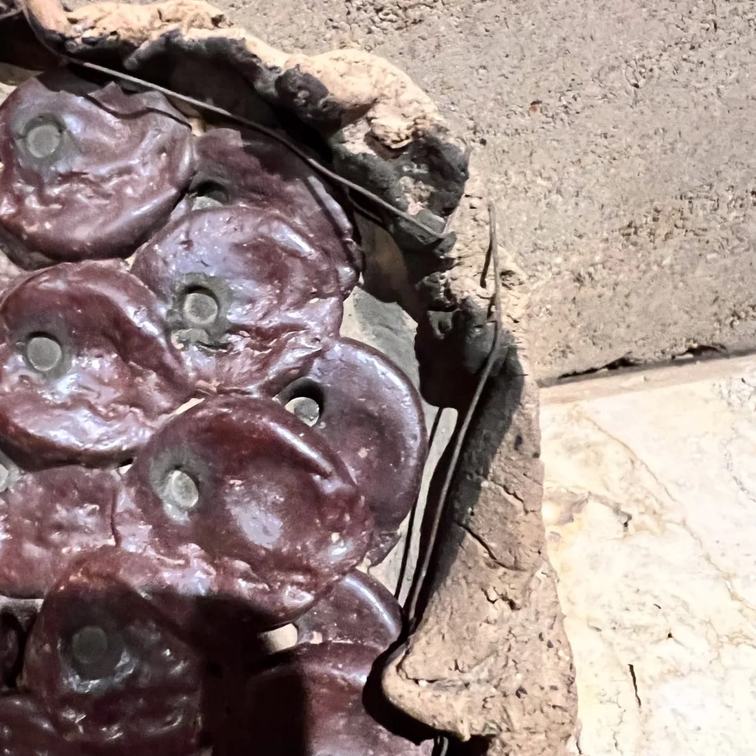 1970s Abstract Face Art Small Eye Sculptural Pottery - 2