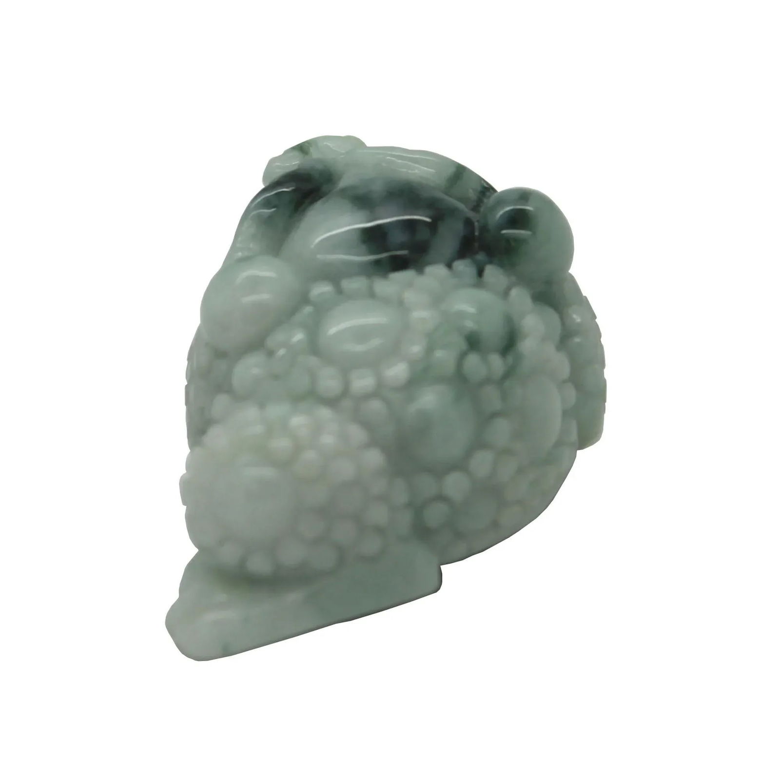 Carved Pendant With Chinese Natural Jade Pixie on Chinese Ancient Money - 5