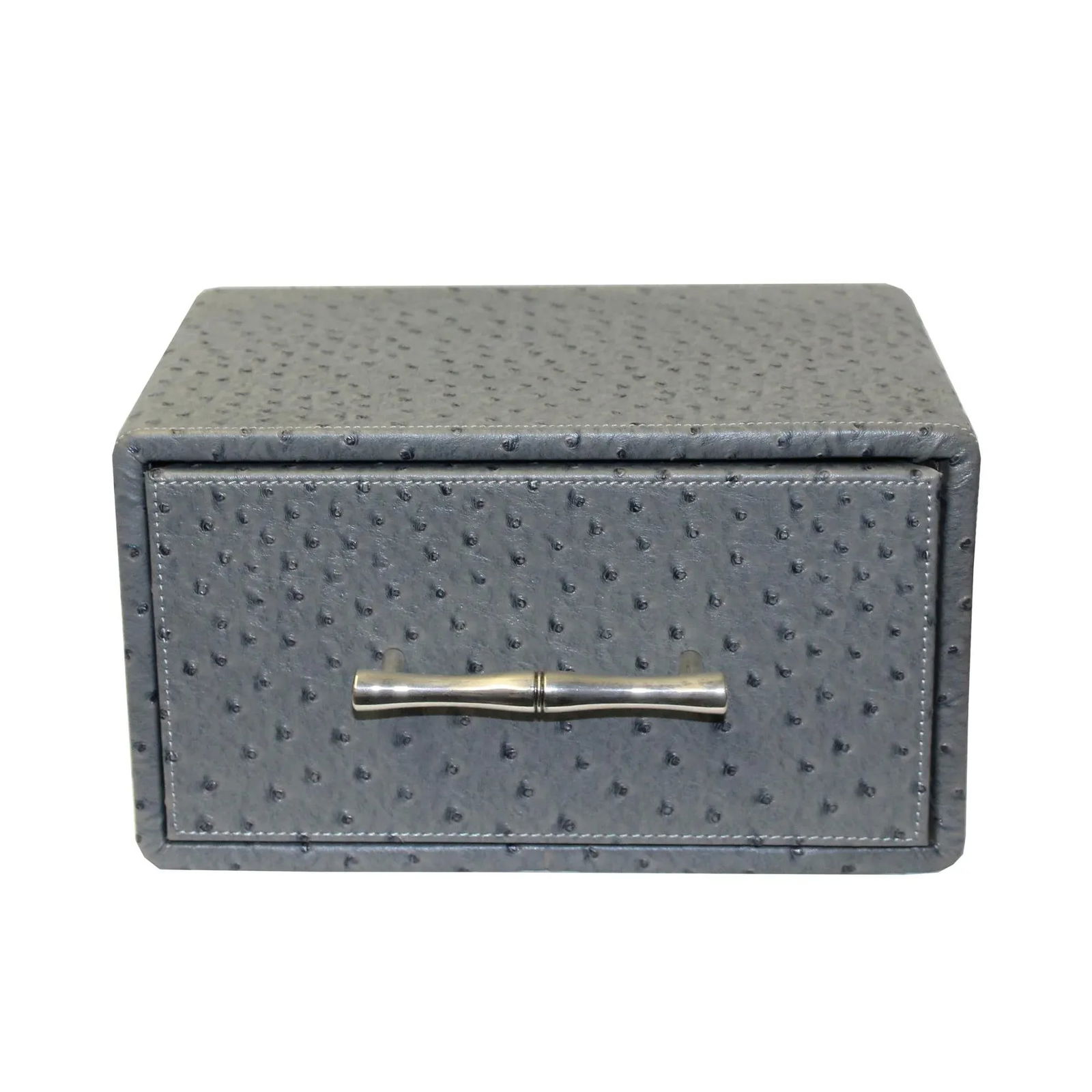 Oriental Handle Hardware Gray Rectangular Container Box Small - 2