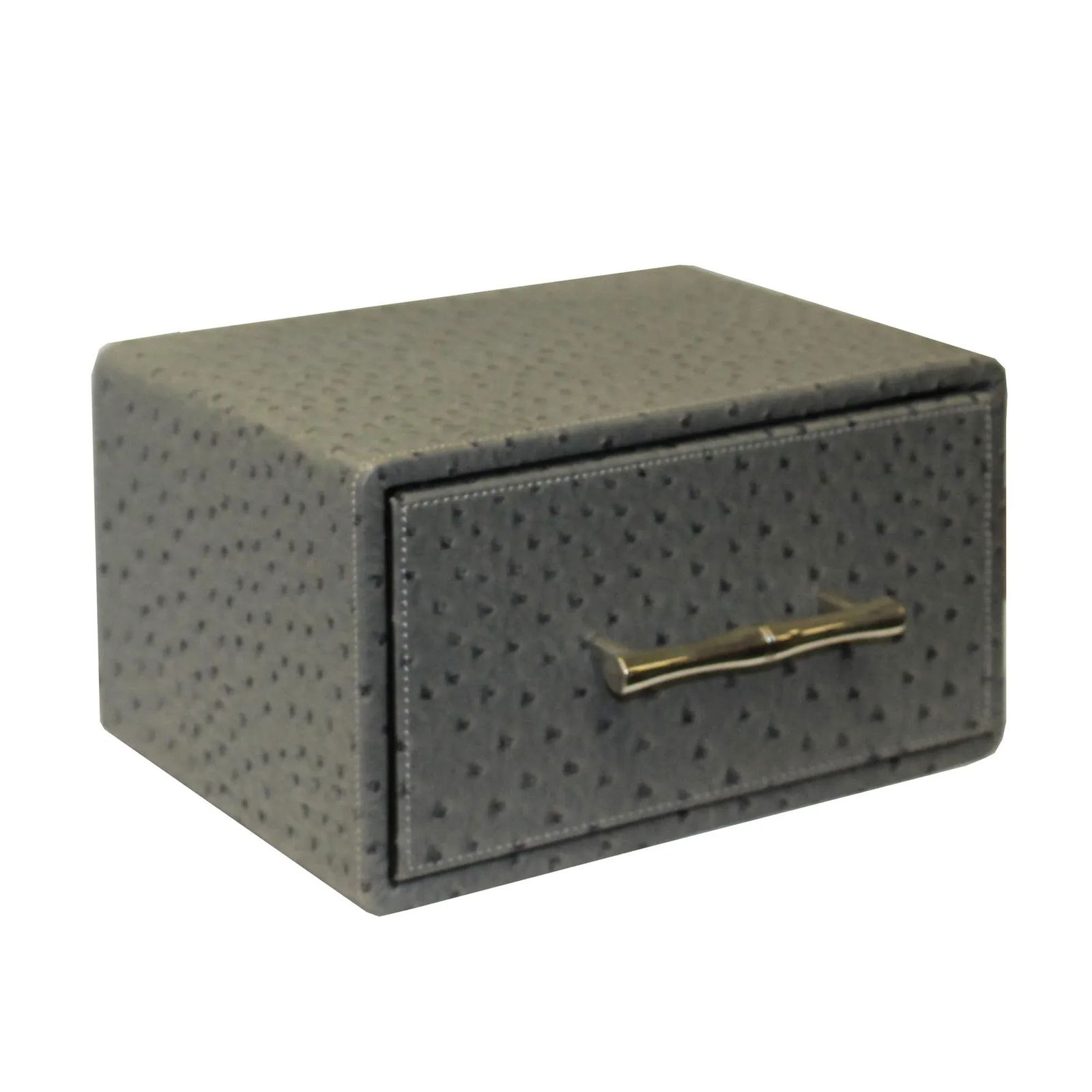 Oriental Handle Hardware Gray Rectangular Container Box Small - 3