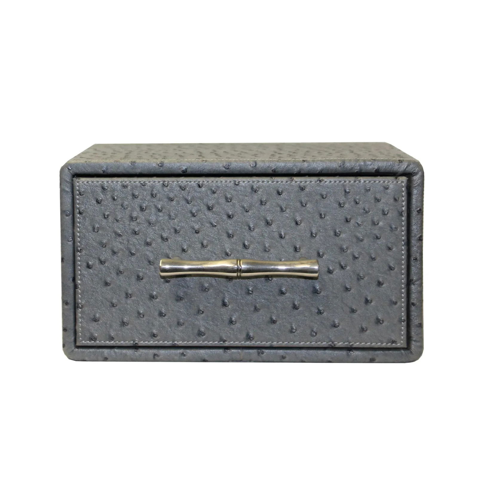 Oriental Handle Hardware Gray Rectangular Container Box Small - 6