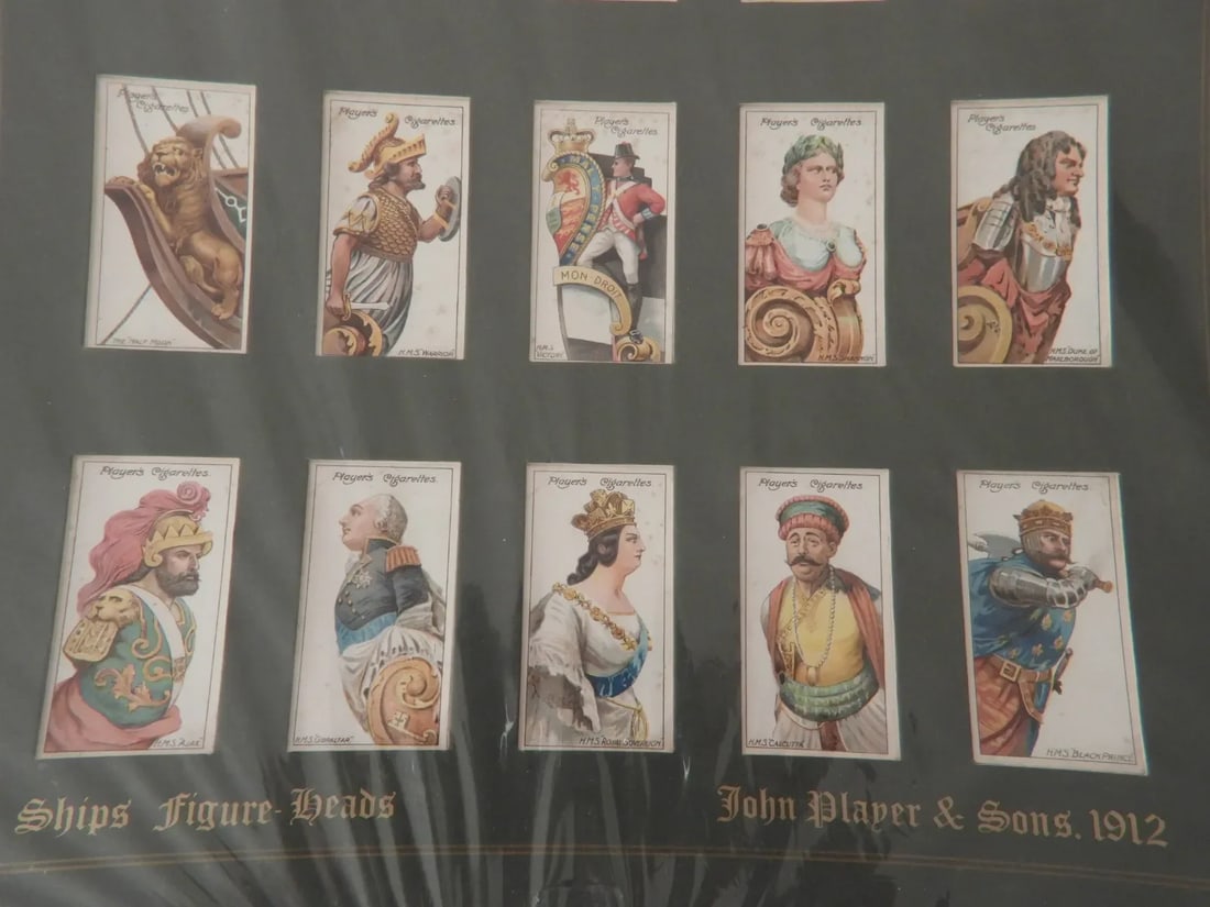John Player & Sons 1912 Ships Figureheads Tobacco Card Collection 25 Cards - 4