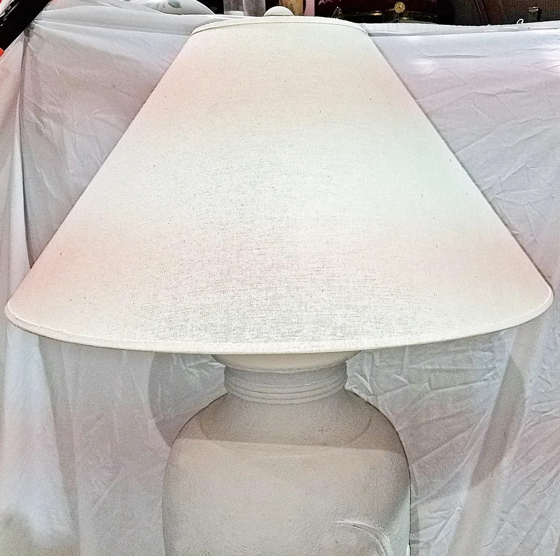 1980s Art Nouveau Style Plaster Floor Lamp - 3