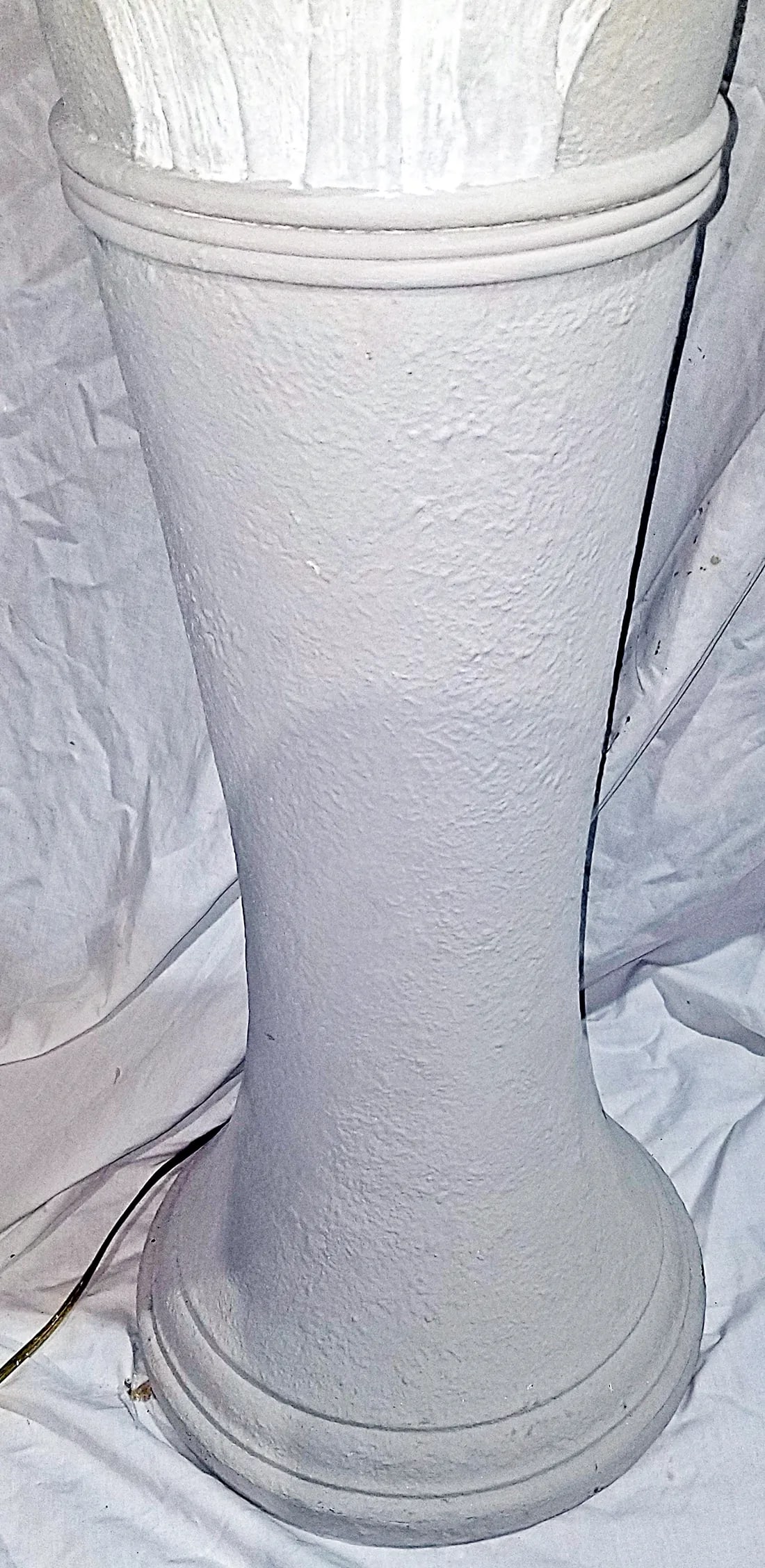 1980s Art Nouveau Style Plaster Floor Lamp - 5