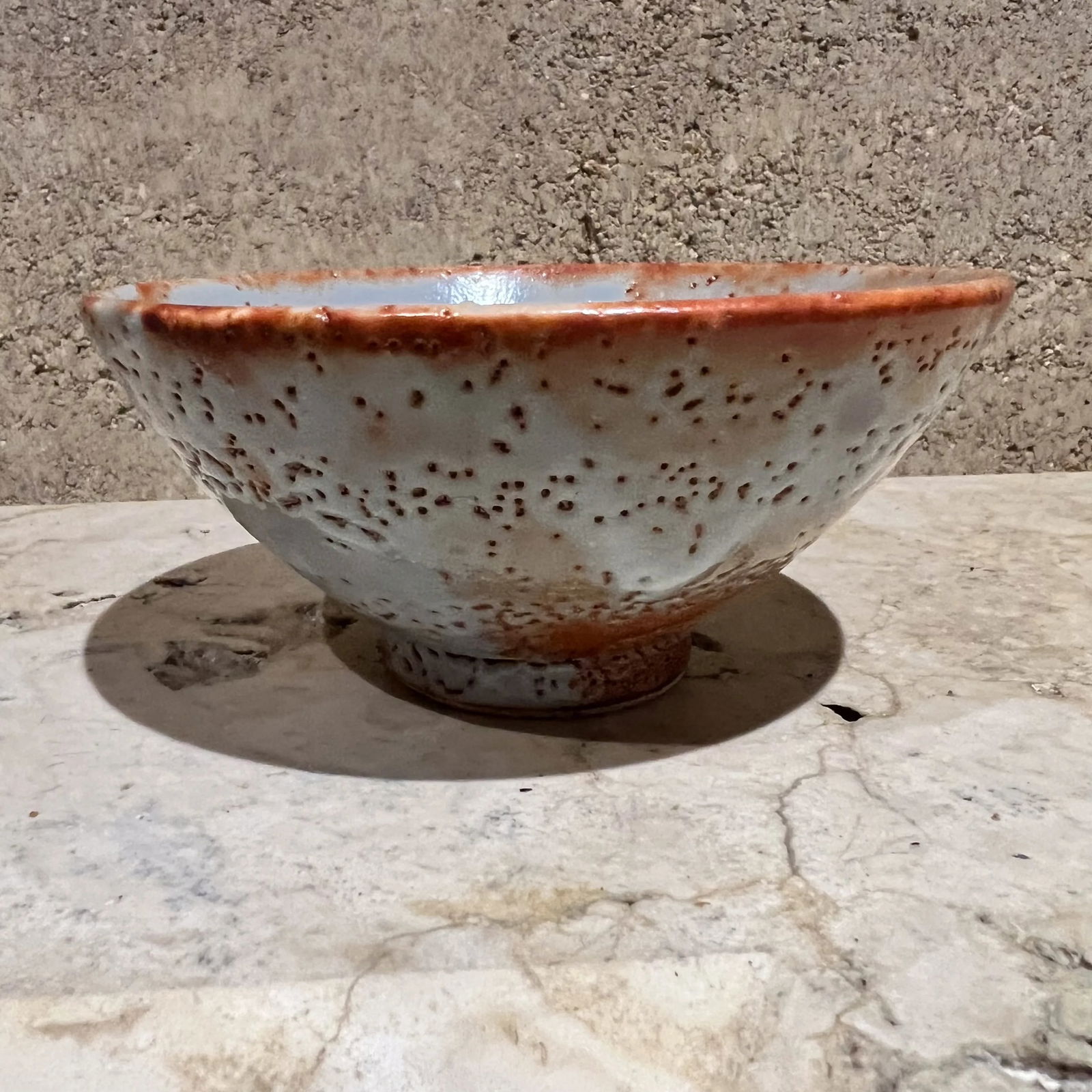 1970s Fabulous Five Blue Art Pottery Bowls Abstract Ceramic - 4