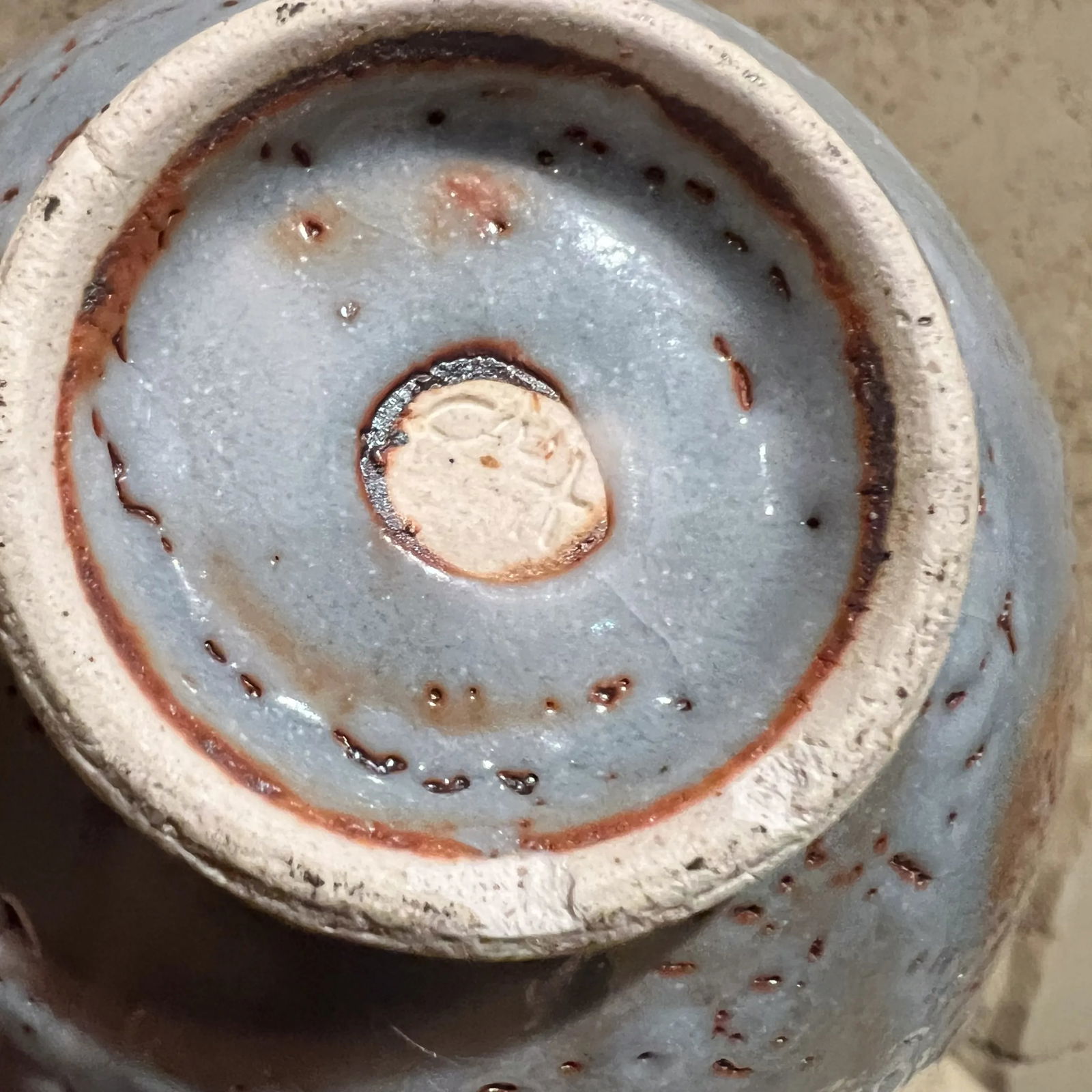 1970s Fabulous Five Blue Art Pottery Bowls Abstract Ceramic - 5