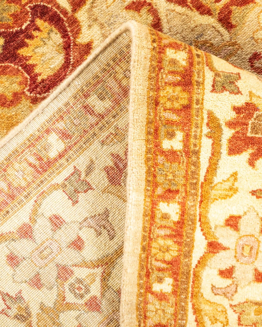 Mogul, One-of-a-Kind Hand-Knotted Area Rug - Ivory, 4' 3" x 5' 8" - 6