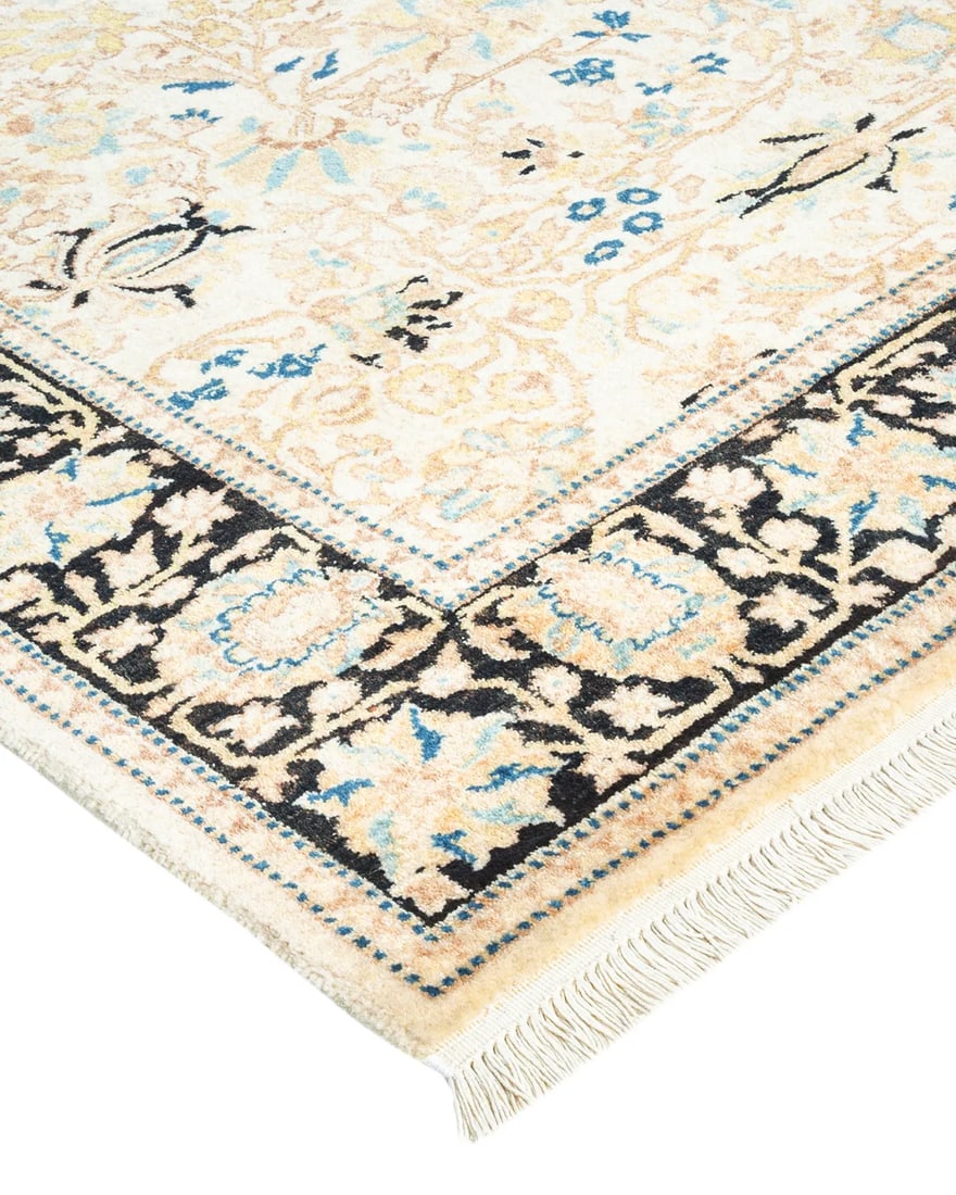 Mogul, One-of-a-Kind Hand-Knotted Area Rug - Ivory, 3' 2" x 5' 5" - 2