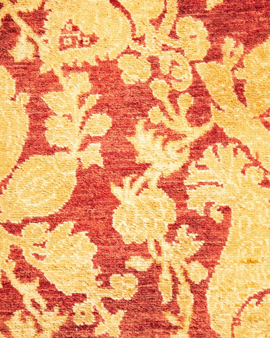 Mogul, One-of-a-Kind Hand-Knotted Area Rug - Red, 4' 1" x 5' 10" - 3