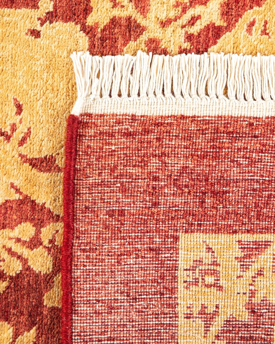 Mogul, One-of-a-Kind Hand-Knotted Area Rug - Red, 4' 1" x 5' 10" - 5