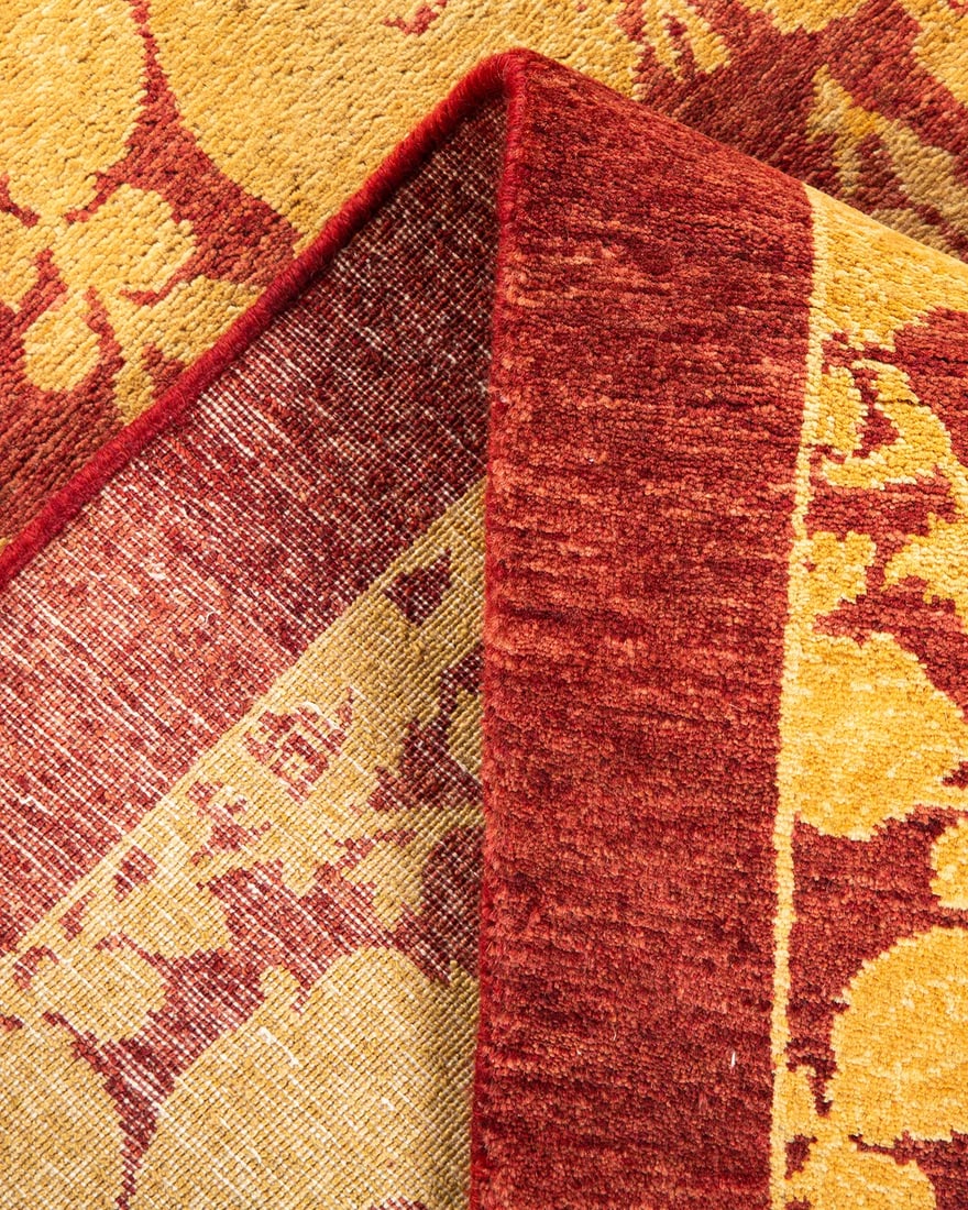 Mogul, One-of-a-Kind Hand-Knotted Area Rug - Red, 4' 1" x 5' 10" - 6