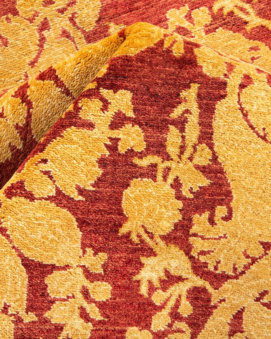 Mogul, One-of-a-Kind Hand-Knotted Area Rug - Red, 4' 1" x 5' 10" - 7