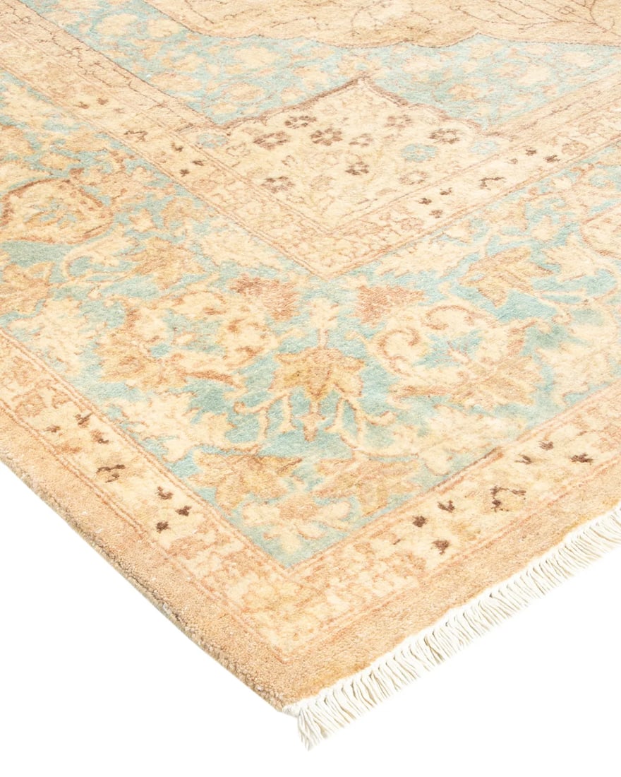 Mogul, One-of-a-Kind Hand-Knotted Area Rug - Yellow, 4' 1" x 6' 4" - 2