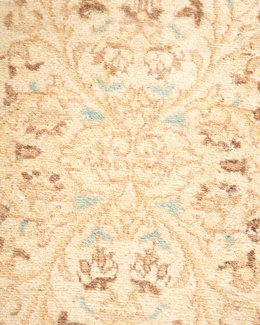 Mogul, One-of-a-Kind Hand-Knotted Area Rug - Yellow, 4' 1" x 6' 4" - 3