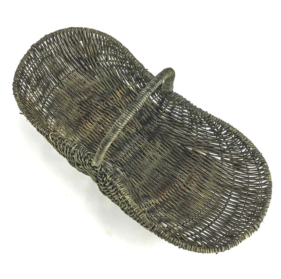 Antique French Farmhouse Wicker Bread Basket - 4