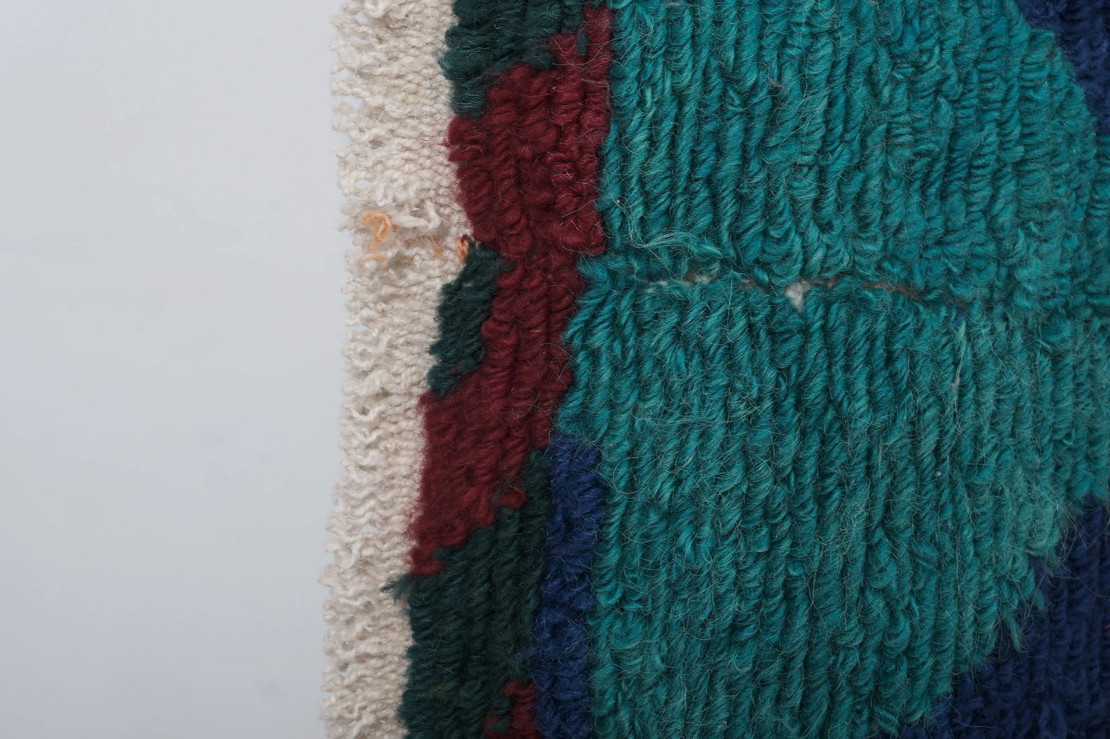 1970s Vintage Mohair Colorful Turkish Tulu Rug 3'9'' X 4'1'' - 10