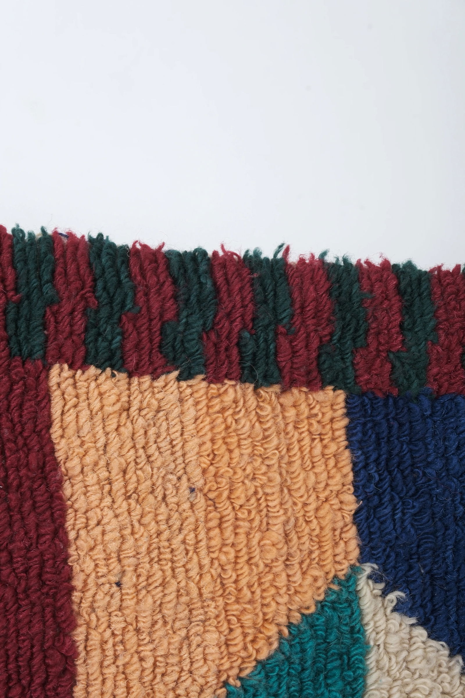 1970s Vintage Mohair Colorful Turkish Tulu Rug 3'9'' X 4'1'' - 8