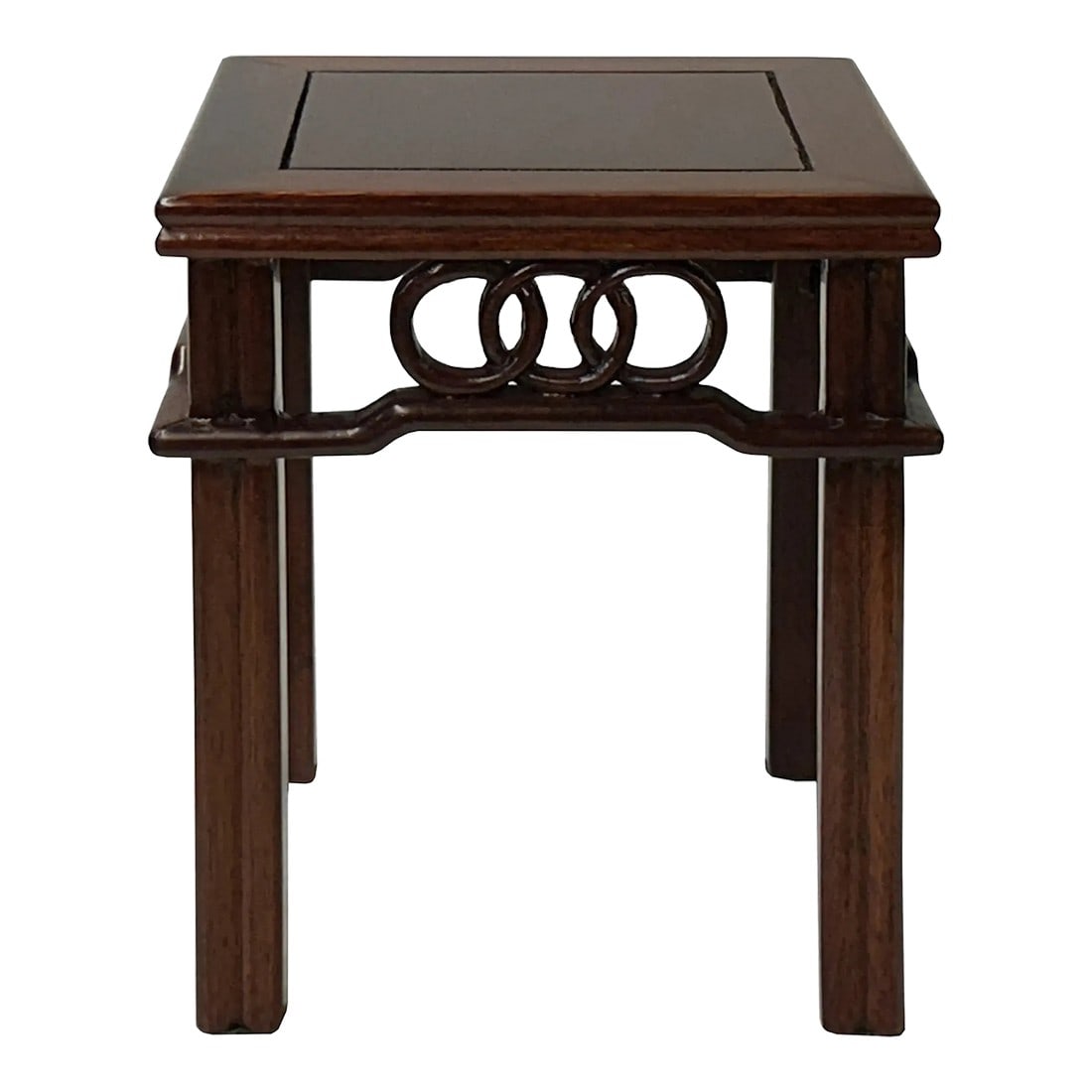 5" X 6.5" Brown Double Coins Pattern Square Display Stand Easel: This elegant and versatile stand is perfect for showcasing your treasured collectibles or artwork. The square design and intricate double coins round apron pattern add a touch of sophistication to