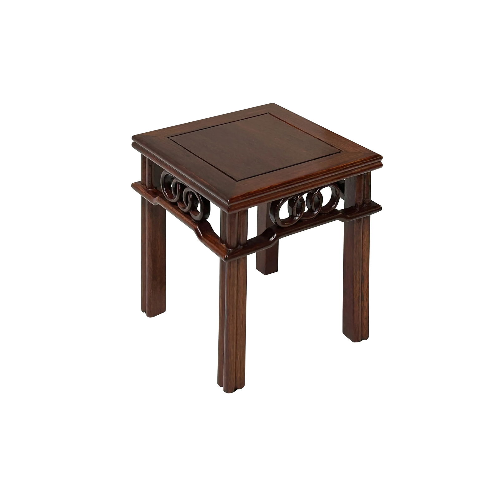 5" X 6.5" Brown Double Coins Pattern Square Display Stand Easel - 3