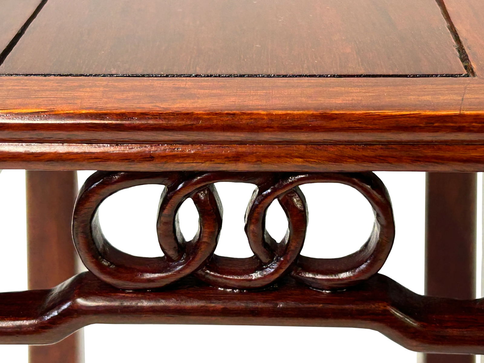 5" X 6.5" Brown Double Coins Pattern Square Display Stand Easel - 4