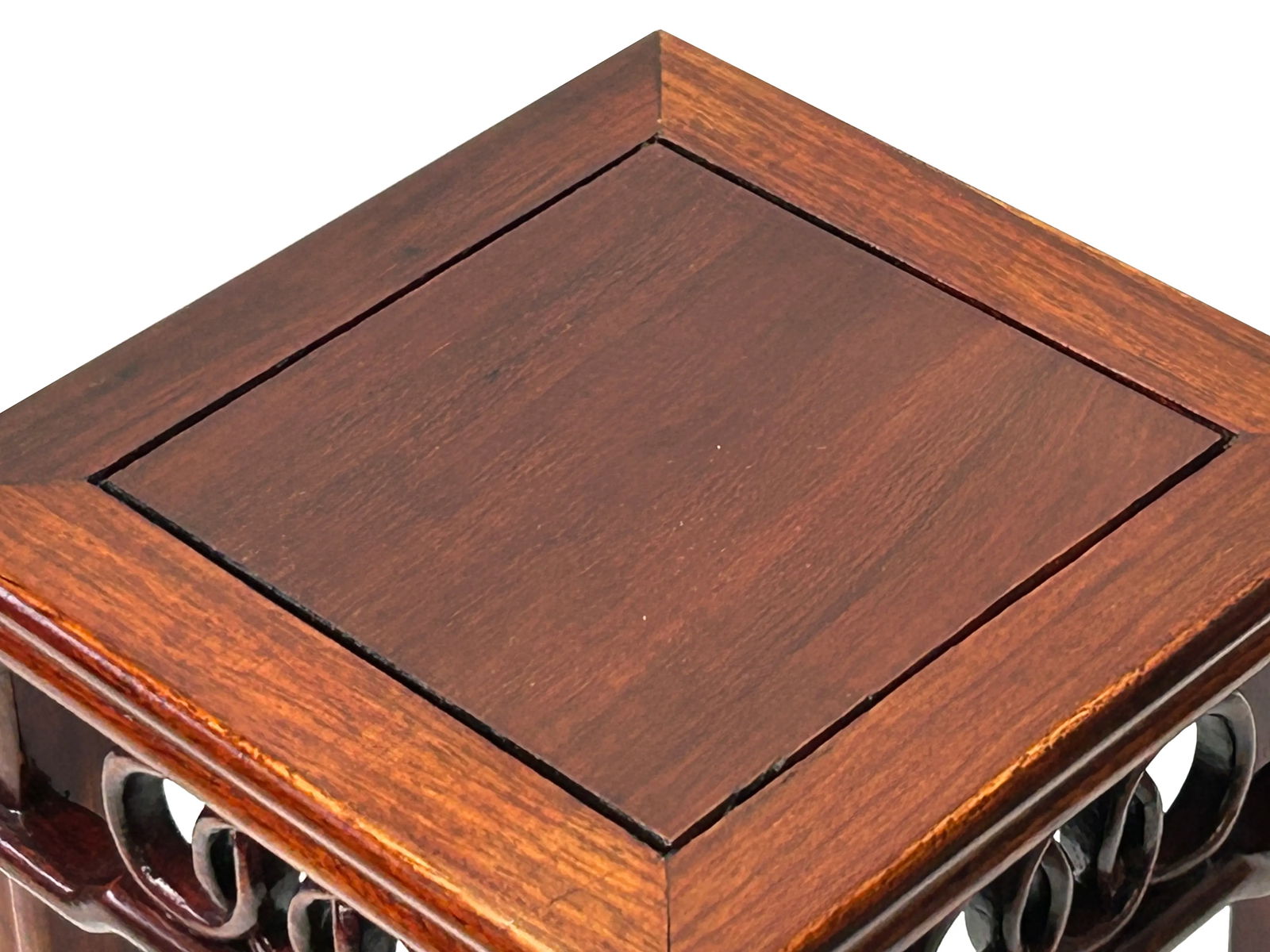 5" X 6.5" Brown Double Coins Pattern Square Display Stand Easel - 6