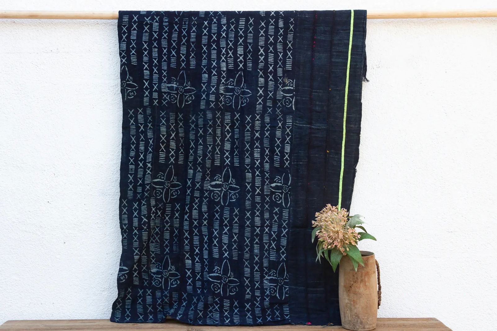 Floral Vintage Mud Cloth Masterpiece - 6