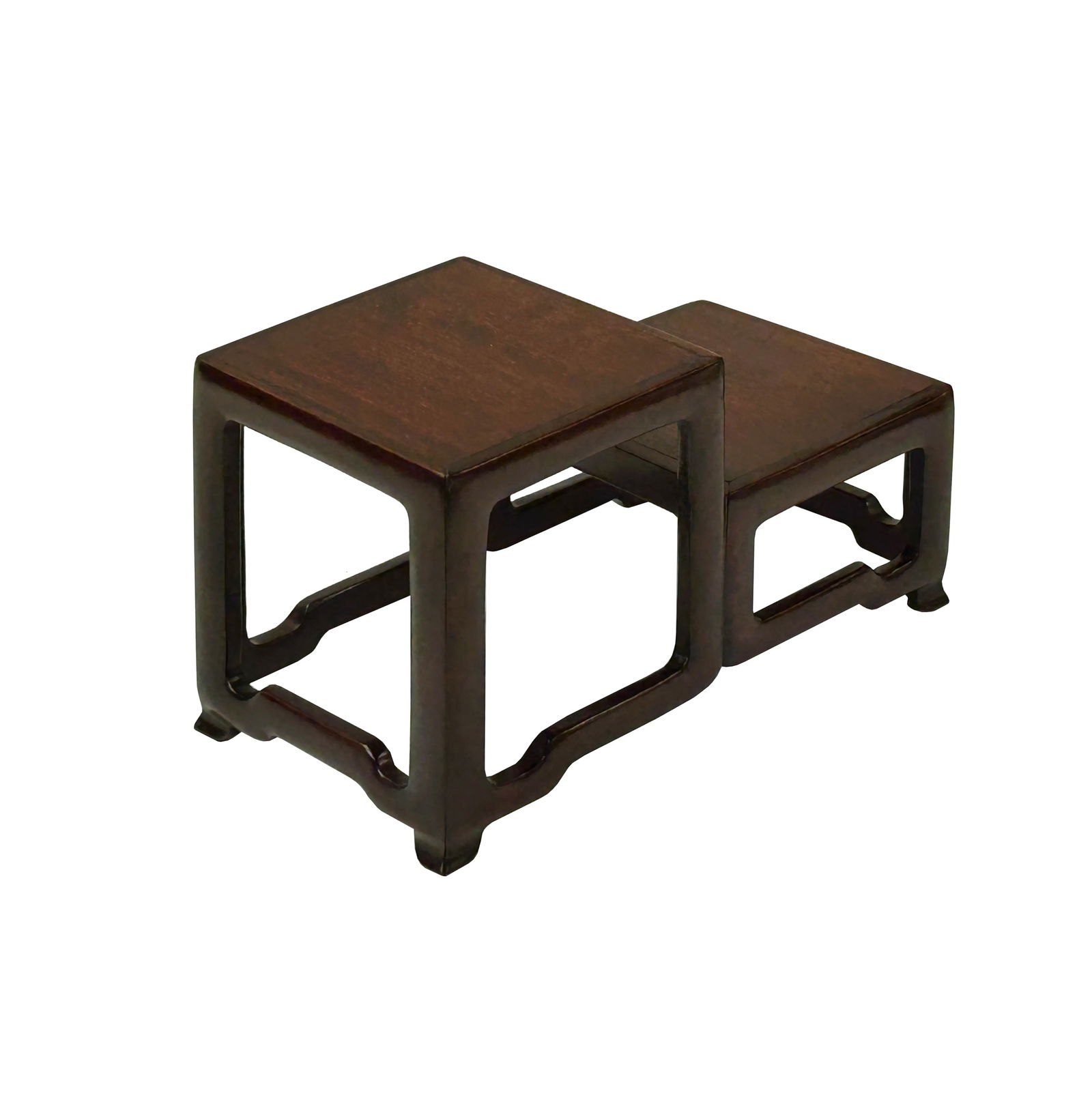 3.25" Brown Wood Step Shape Table Top Curio Display Easel Stand - 2
