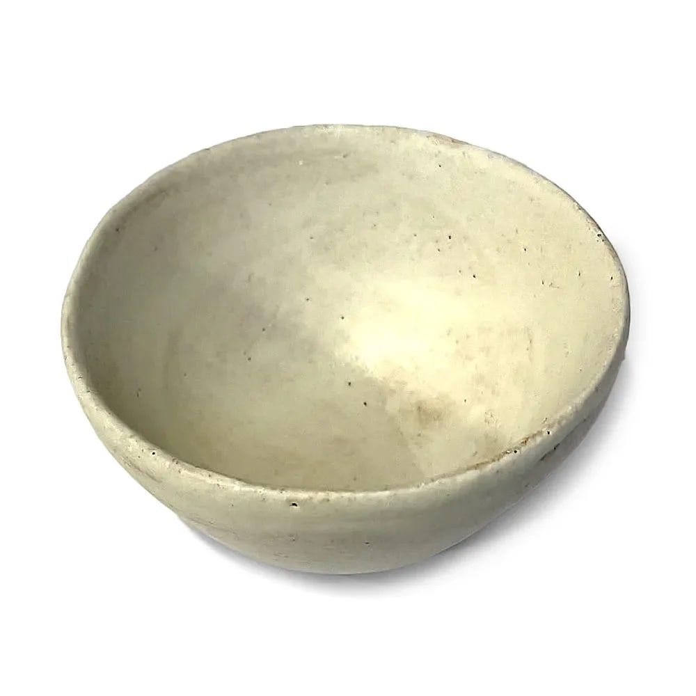 Handmade Abstract Small Oval Plate and Cup Organic in Paper Porcelain by Cortana - 8