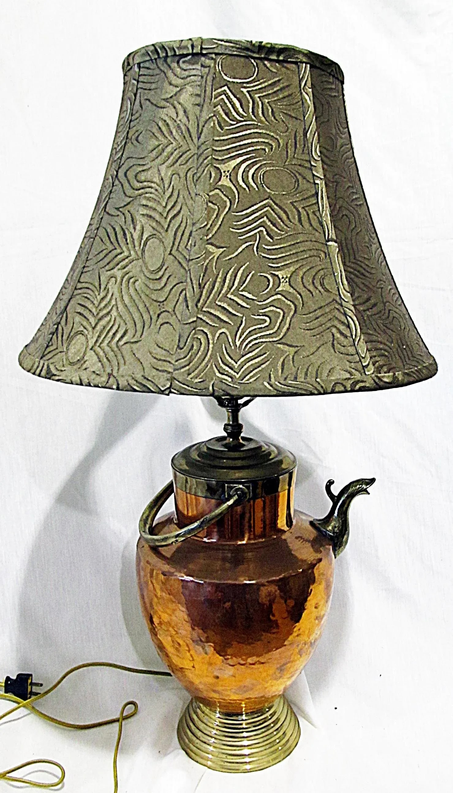 Solid Brass & Copper Bucket Lamp - 2