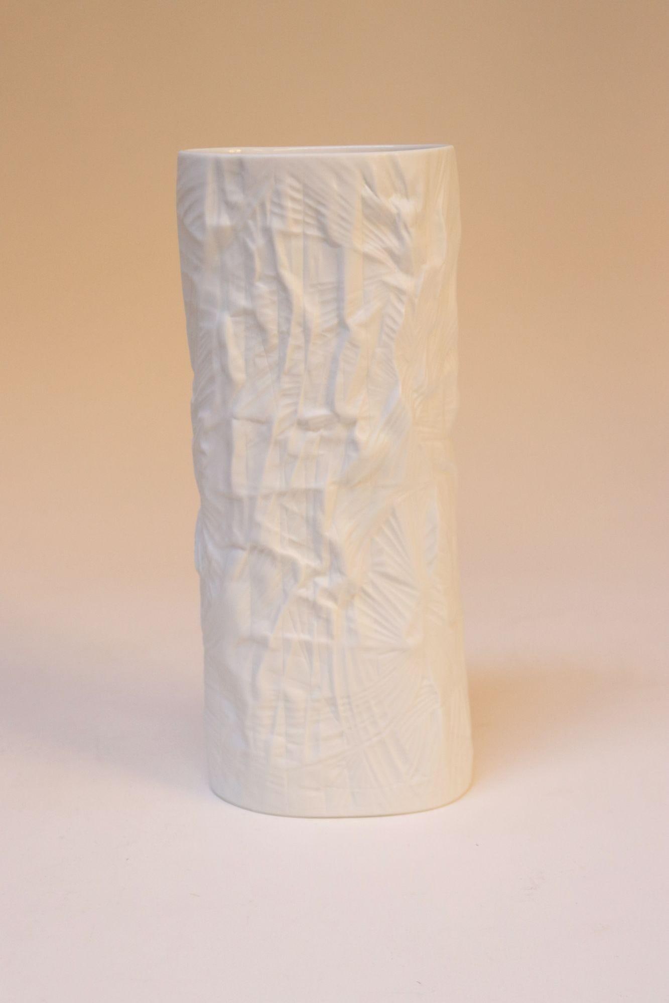 Vintage German Bisque Porcelain 'Structura' Vase by Martin Freyer for Rosenthal - 2