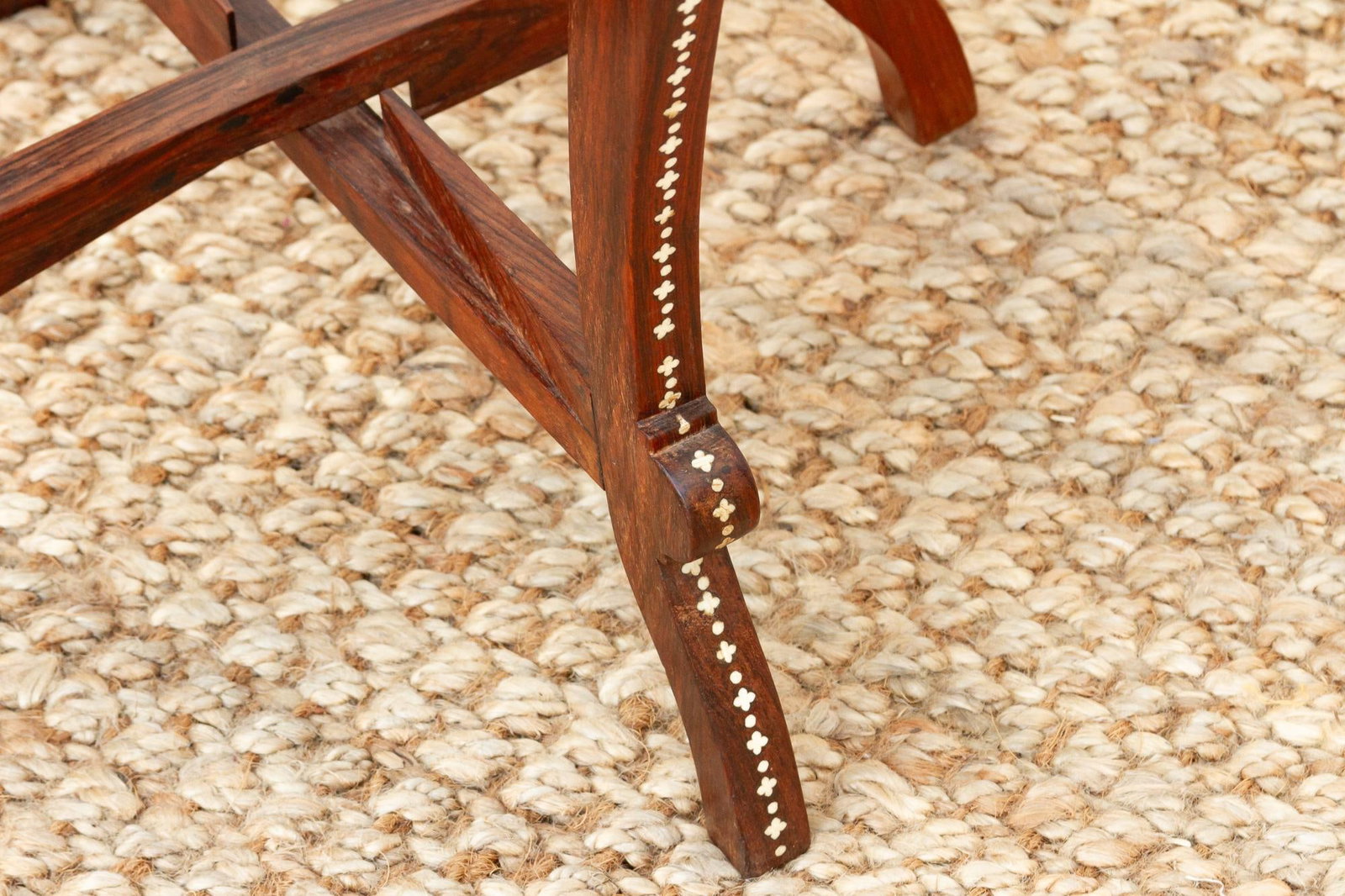 Exquisite Mid-Century Inlay Side Table - 11