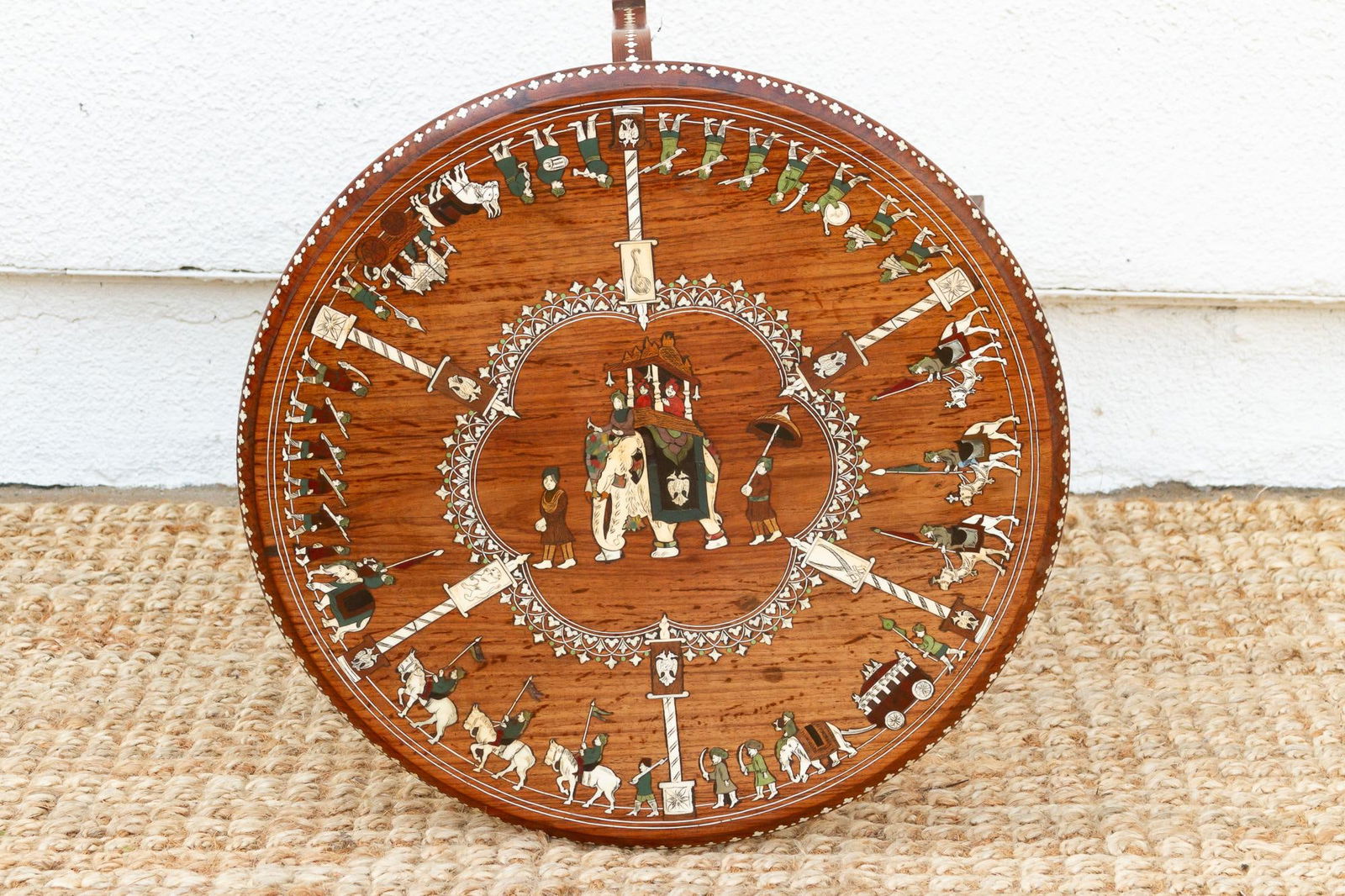 Exquisite Mid-Century Inlay Side Table - 8