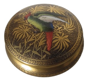 Limoge Porcelain Gilt Vanity Box