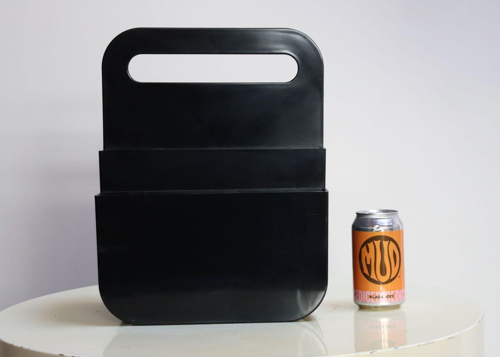 Vintage Italian Black Abs Plastic Magazine Rack by Olaf Von Bohr for Kartell - 7