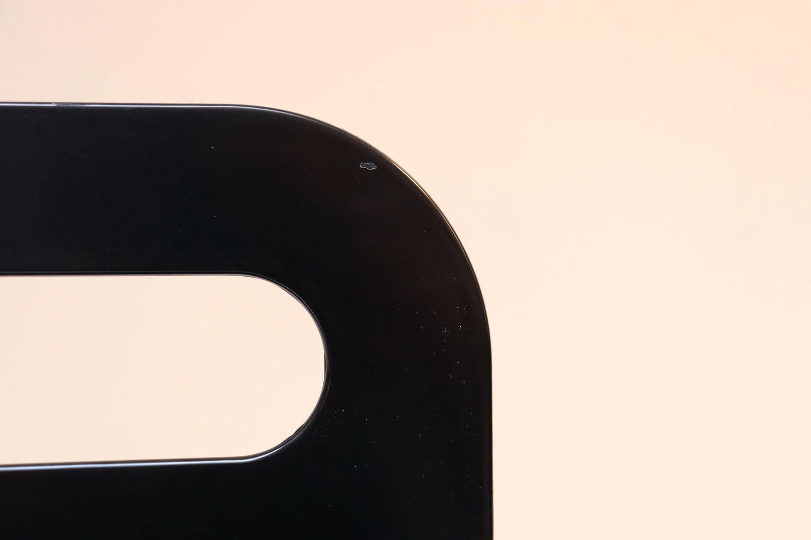 Vintage Italian Black Abs Plastic Magazine Rack by Olaf Von Bohr for Kartell - 9