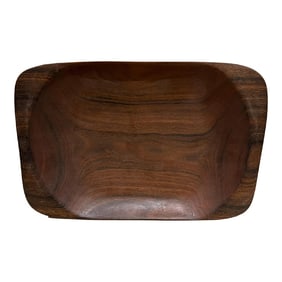 1960s Sculptural Wood Bowl Organic Form After Alexandre Noll