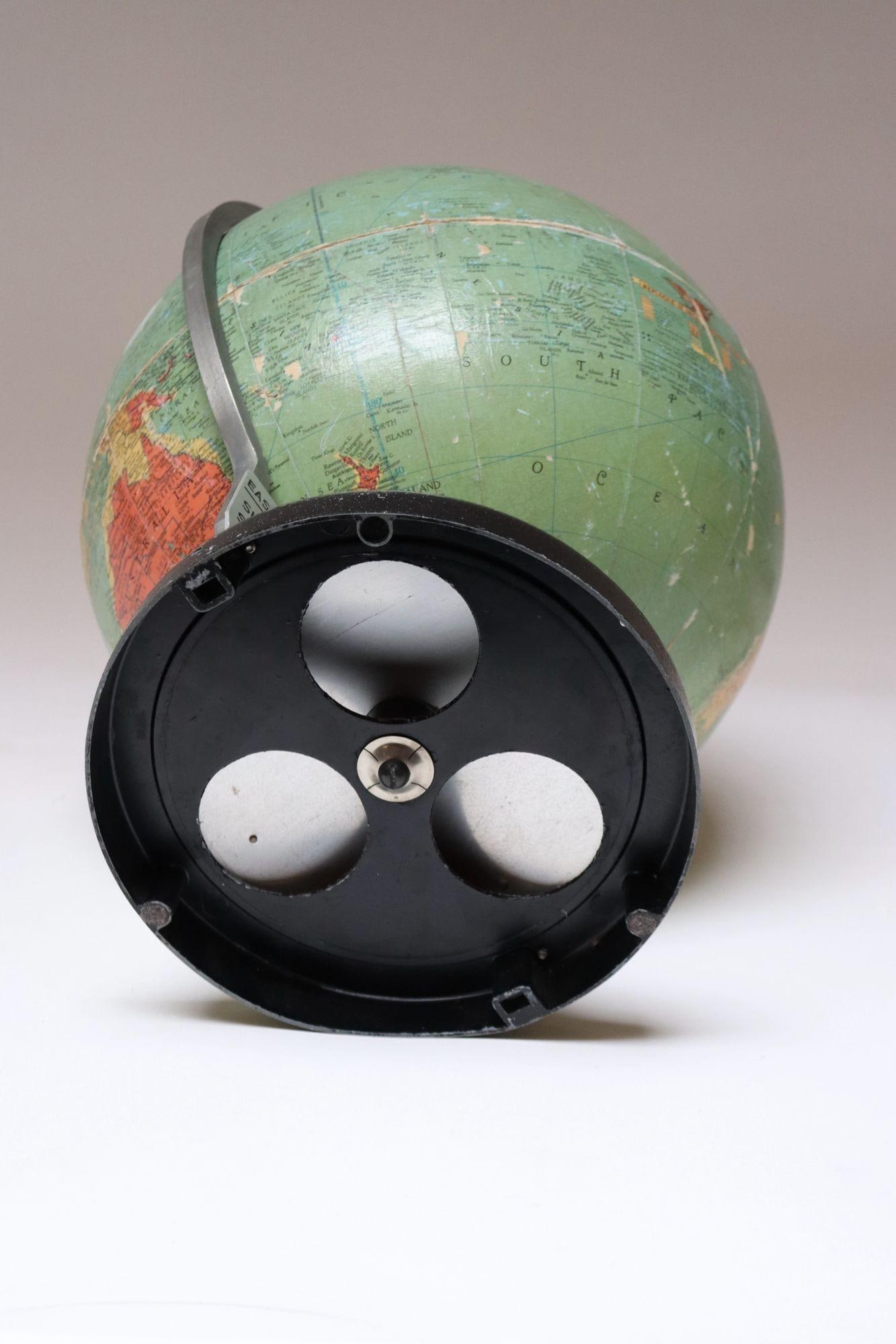 Vintage Replogle Precision Globe With Rotating Zodiac Constellation Base - 5