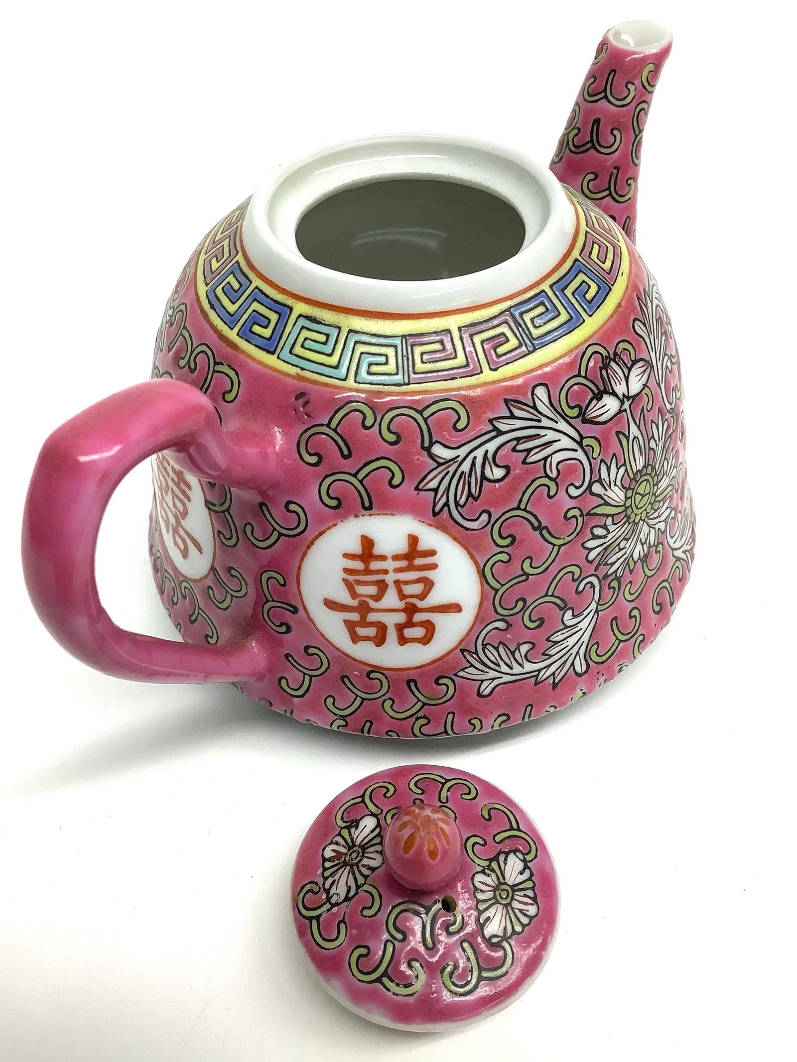 Vintage Porcelain Chinese Teapot - 3