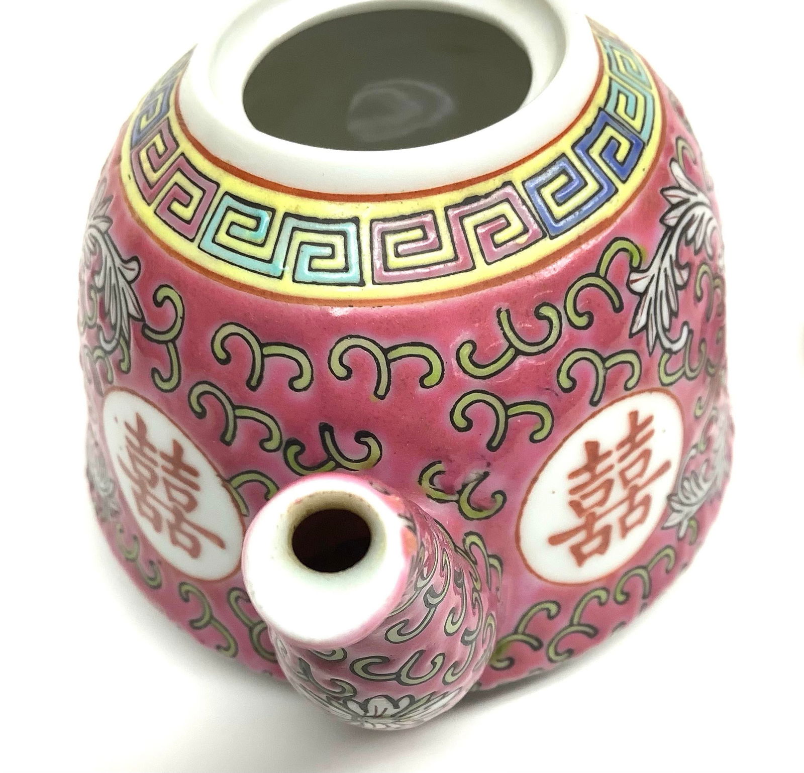 Vintage Porcelain Chinese Teapot - 4