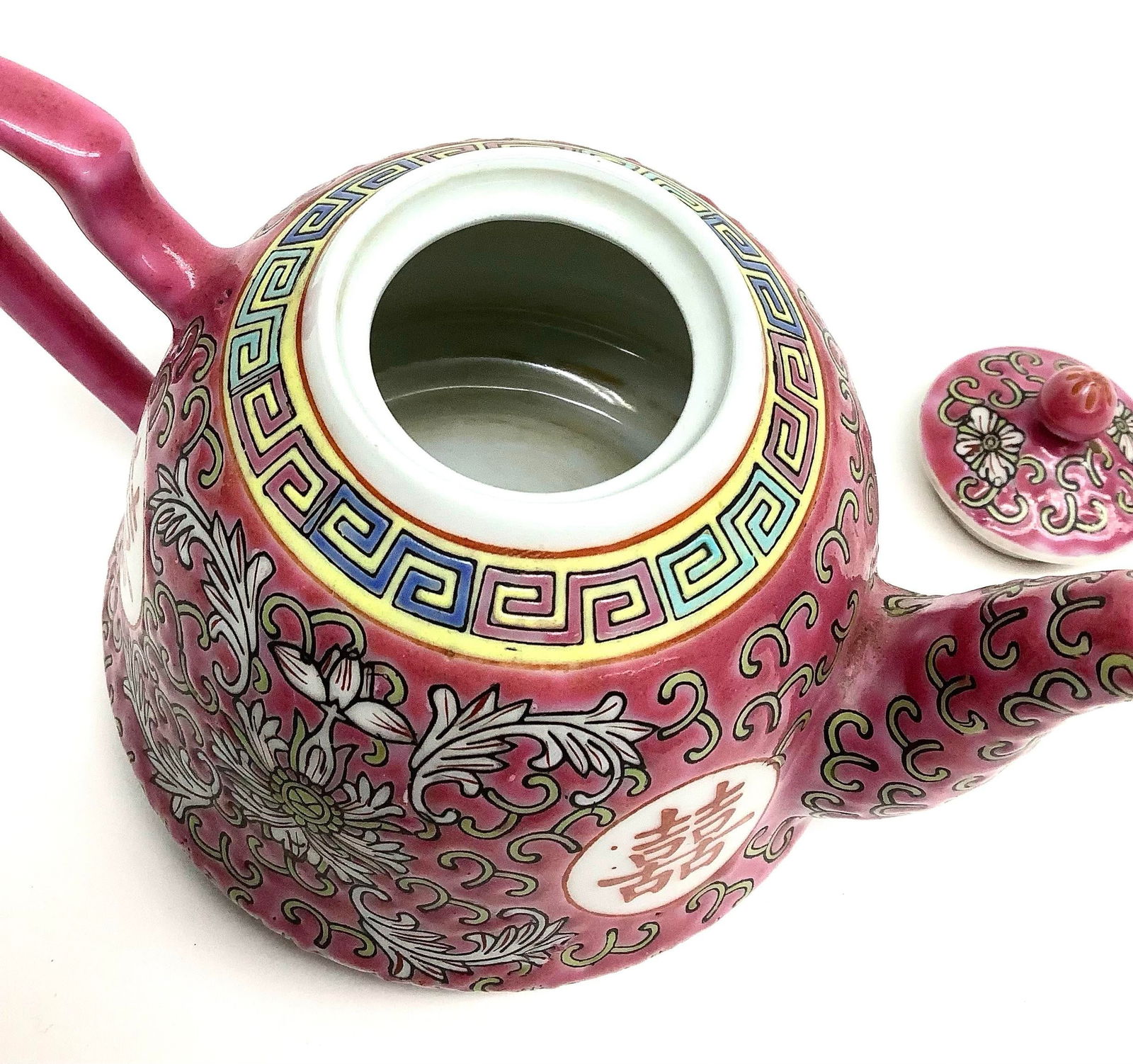 Vintage Porcelain Chinese Teapot - 5