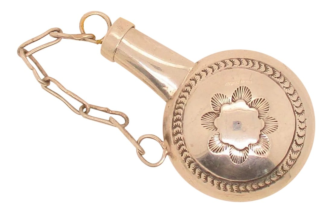 Sterling Silver Southwestern Tobacco Bottle/ Snuff Bottle (1 of 6)