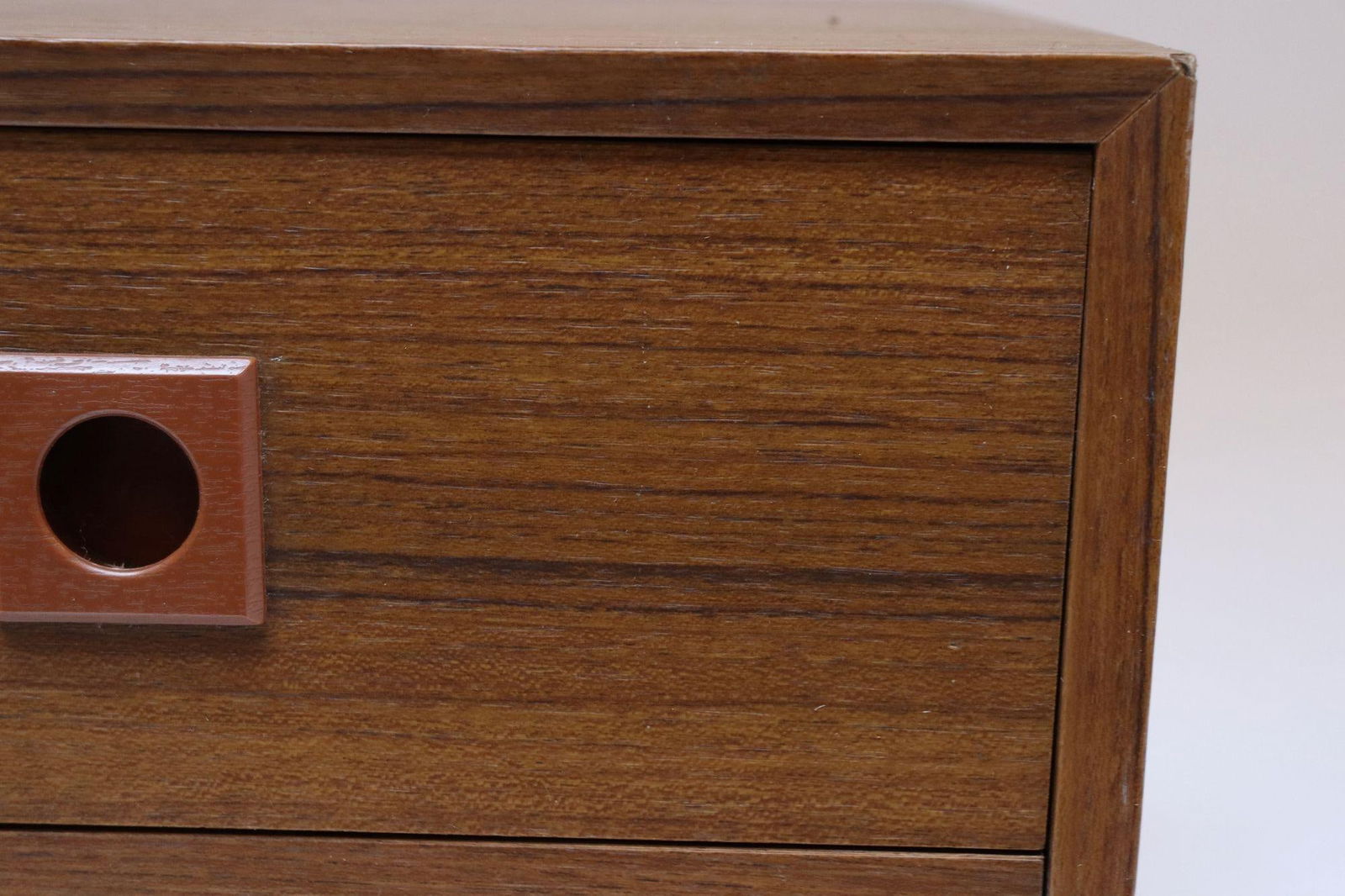 Vintage Japanese Laminated Teak Jewelry Box / Desk Organizer by Shirokiya - 12