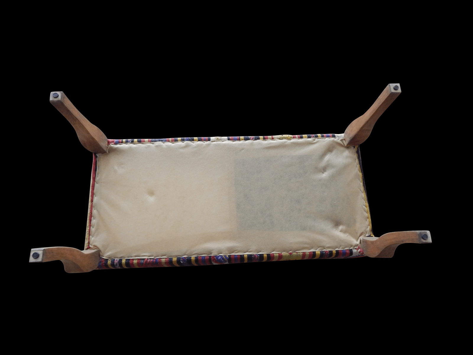 Turkish Kilim Handmade Bench & Ottomans - Set of 4 - 11