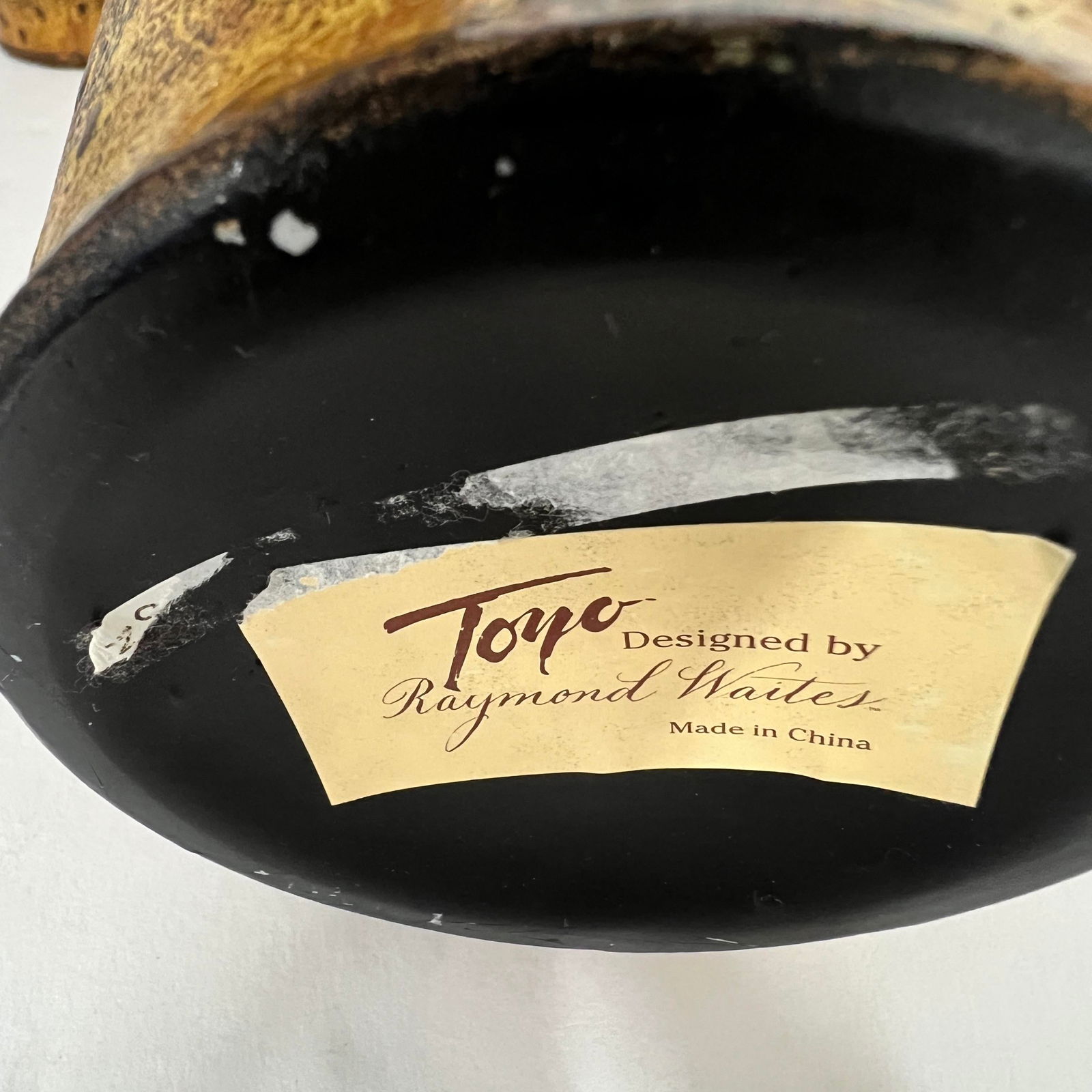 Vintage Rare Raymond Waites Ostrich Leather Covered Vases - a Pair - 9