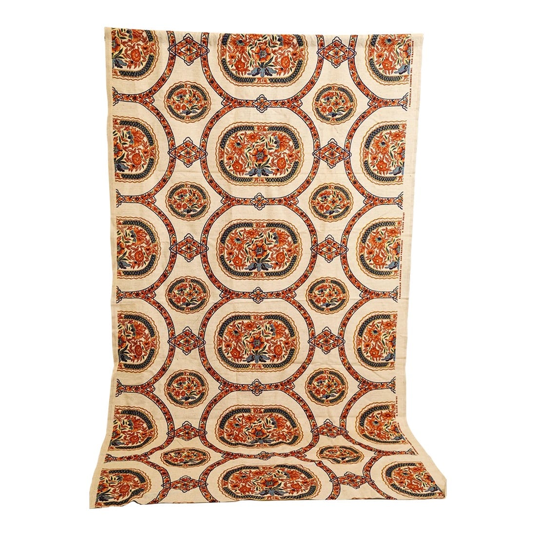 Franciscan Fabrics San Francisco Hand Block Print Textile Fabric 1970s: Franciscan Fabrics Linen Collectable 1970-1979 Time Period Manufactured Interiors Fabric. Franciscan Fabrics San Francisco hand block print upholstery fabric. Such a beautiful rich & vibrant colored,
