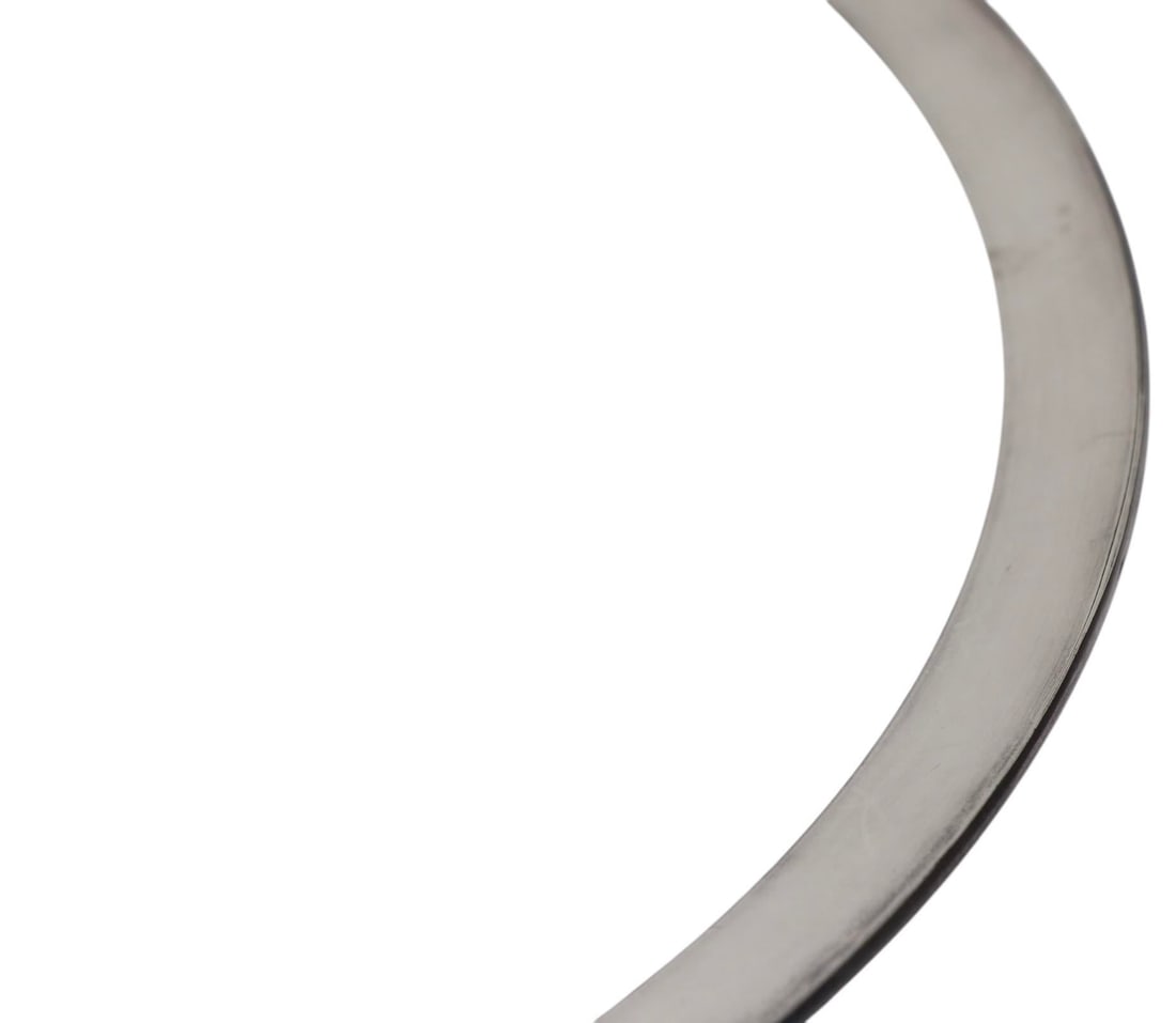 Large Mid Century Silver Rim Plate by Dorothy Thorpe - 5