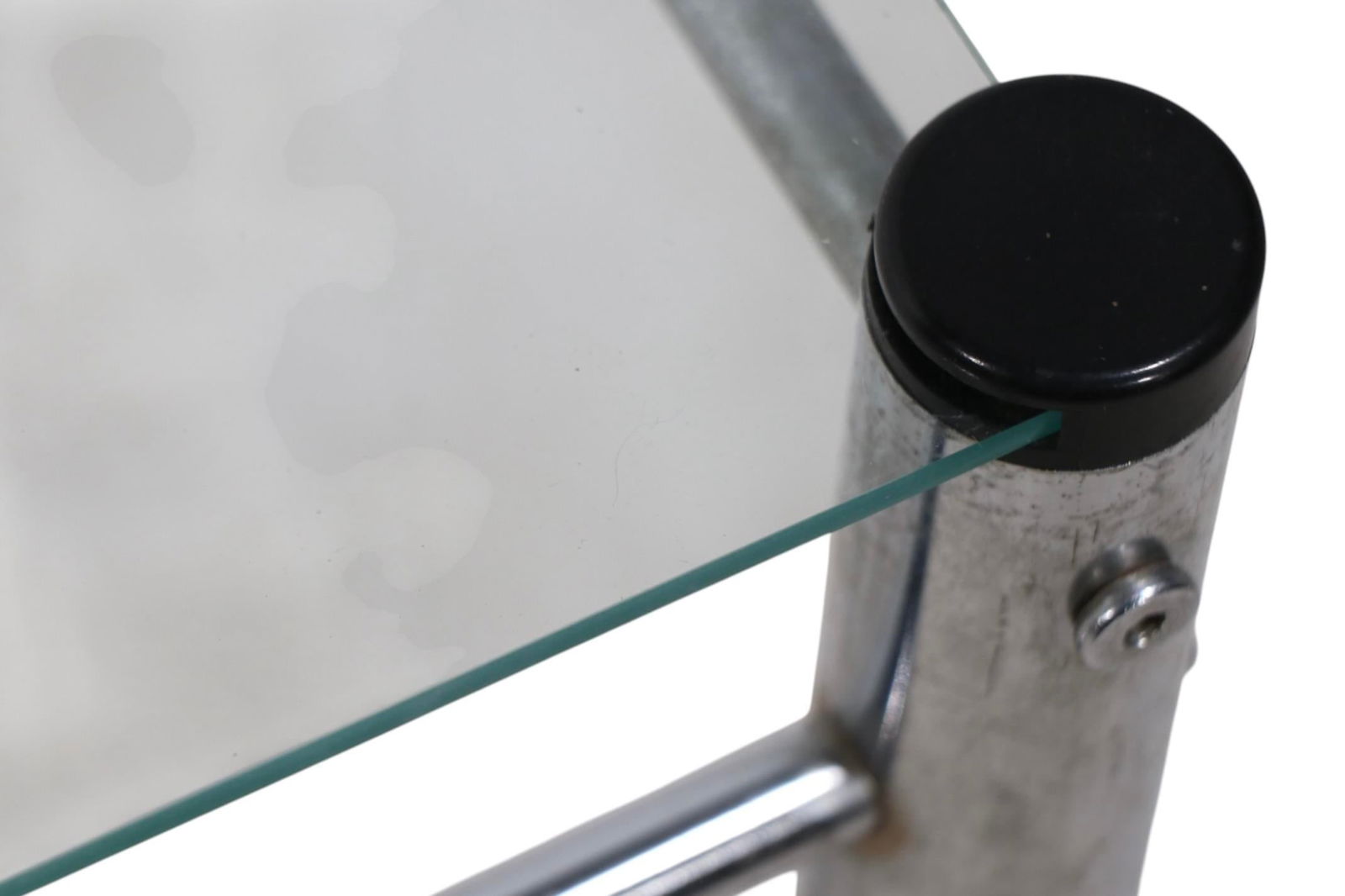 Pr. 70's Chrome and Glass End Tables After Baughman - 6