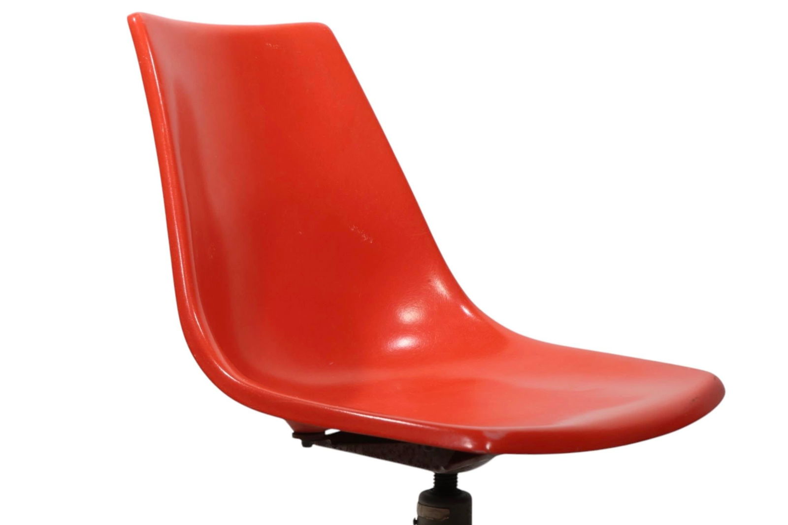 Mid Century Fiberglass Swivel Desk Kitchen Side Chair by Kreuger After Eames C 1950/60's - 8