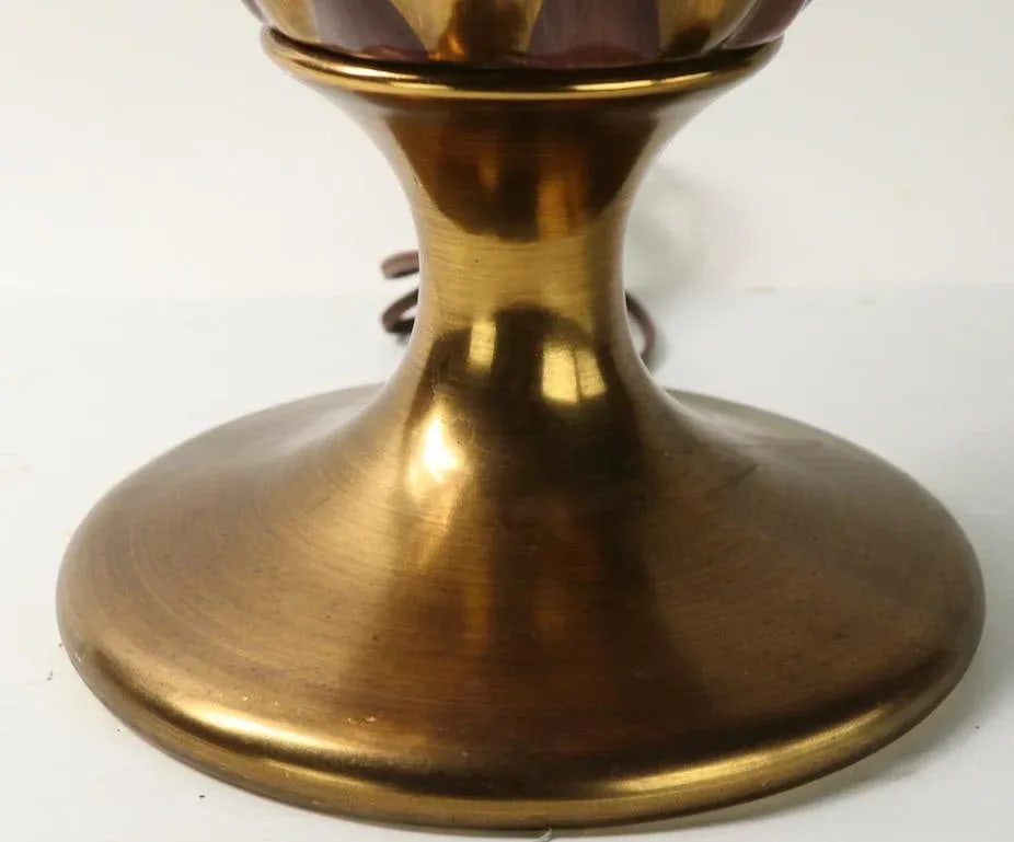 1970s Mid-Century Table Lamp With Metallic Finish - 7